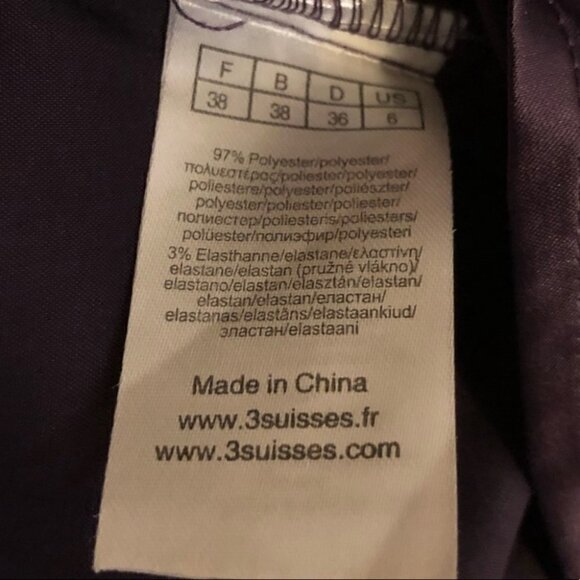 V Neck Button Down Shirt Long Sleeves Size 6 - Picture 10 of 11